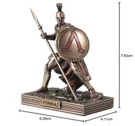 Rei Leônidas de Esparta - Estatueta em Resina com Acabamento Bronze | 7,6 cm | Veronese Design - imagem 4