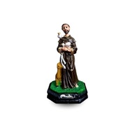 Escultura de São Francisco de Assis em Resina 10cm - Imagem Religiosa Detalhada para Decoração e Presente - imagem 2