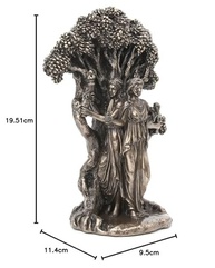 Estátua de Resina Hecate Deusa da Lua Tripla 19cm | Acabamento Bronze Antigo - imagem 3