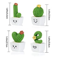Miniaturas de Cactos em Resina para Decoração - Estatuetas de Jardim de Fadas e Mini Paisagens - imagem 4