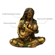 Estátua Gaia Mãe Terra Fertilidade - Estatueta de Resina com Pintura Artesanal - imagem 5