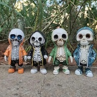 Esqueleto Pequeno de Halloween em Resina - Decoração Assustadora e Elegante para Casa e Escritório - imagem 5