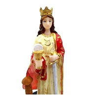 Imagem de Santa Bárbara em Resina - Escultura Católica Detalhada com Pintura Manual - imagem 3