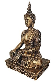 Buda Hindu com Base 15 cm em Resina com Incenso - Estátua Decorativa para Ambientes Serenos - imagem 3