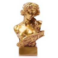 Estátua de Afrodite Dourada 15,2 cm - Escultura de Resina para Decoração Dark Academia e Coquette - imagem 2
