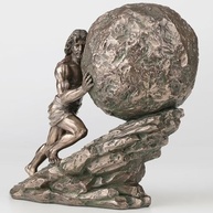Estátua Sísifo - Escultura de Resina com Acabamento Bronze | Decoração e Colecionáveis - imagem 3