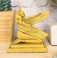 Estátua de Maat com Asas Ajoelhada - Deusa da Verdade e Justiça Egípcia em Resina - imagem 3