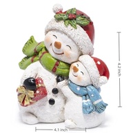 Figurinhas de Boneco de Neve para Decoração de Natal - Adornos Resina para Casa e Ambientes Internos - imagem 4