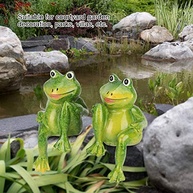Sapos de Resina para Decoração de Jardim e Ambientes Internos - Estatuetas Requintadas em Miniatura - imagem 5