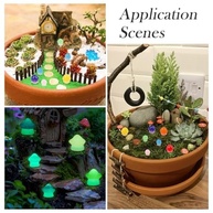 30 Estatuetas de Cogumelo Luminosas em Resina - Brilham no Escuro | Decoração Mágica para Jardim, Micro Paisagem e Artesanato - imagem 4