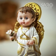 São Gabriel Arcanjo Baby 12cm em Resina - Imagem Sagrada para Decoração e Oração - imagem 5
