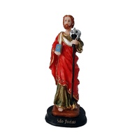 São Judas Tadeu 15cm em Resina - Escultura Pintada à Mão com Detalhes Exclusivos - imagem 1