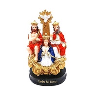 Escultura Divino Pai Eterno em Resina 15 cm - Estatua da Santa Trindade Pintada à Mão - imagem 2