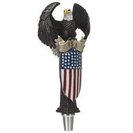 Patriot Eagle Shield - Cabo de Torneira de Cerveja com Estátua em Resina para Bar e Cervejaria - imagem 2