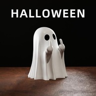 Estatueta de Fantasma para Decoração de Halloween - Resina Assustadora e Divertida - imagem 4
