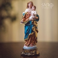 Imagem de Nossa Senhora do Rosário em Resina - 20cm, Importada, Decoração Sagrada Elegante - imagem 3