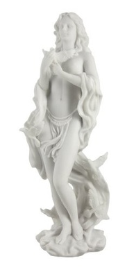 Estátua Aphrodite com Acabamento em Mármore - Deusa Grega do Amor em Resina - imagem 2