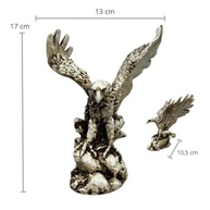 Estatueta de Águia em Resina 17cm - Decoração Poderosa para Escritório - imagem 3