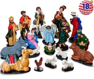 Presépio de Natal 18 Peças em Resina - Decoração Tradicional e Elegante - imagem 3