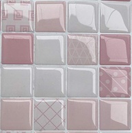 Pastilha Adesiva Resinada Rosa - Kit 4 Placas P222clb | Revestimento Fácil e Elegante - imagem 4