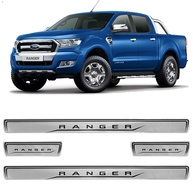 Jogo Soleira Porta Adesivo Resinada Ford Ranger 2013-2020: Proteção e Estilo Premium - imagem 1