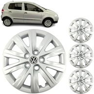 Jogo 4 Calotas Aro 14 VW Fox, SpaceFox e Polo (2009-2016) Grid GR049CB com Adesivo Logo Resinado - imagem 2