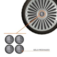 Jogo de Calotas Europa Premium Aro 15 para Peugeot 206, 207, 208, 307, 4008 e Hoggar + Selo Resinado - imagem 3