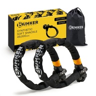 Manilhas de Recuperação Sintéticas BUNKER INDUST 2 Peças - 1/2" x 23" - 22.2kg Resistência - Off-Road 4x4 - imagem 1