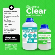 Resina Epóxi de Baixa Viscosidade Ohana 3Kg - Transparência e Resistência para Artesanato e Projetos Criativos - imagem 3