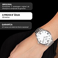 Relógio Champion Prata: Elegância e Resistência! - imagem 2