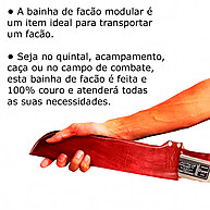 Bainha de Facão 12 Pol.: Couro Legítimo e Resistência - imagem 2