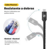 Carregador Turbo + Cabo Type-C: Power e Resistência! - imagem 2