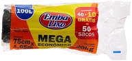 Embalixo Saco Lixo 100L Mega Econômico - 50 Unidades com Alta Resistência - imagem 1