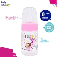 Lolly Mam Tip 80ml - Bico Silicone Rosa Anatômico e Resistente - imagem 3