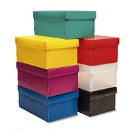 Caixa Organizadora Top Line Sapato 28x17x20cm - Amarela Dello | Armazenamento Prático e Resistente - imagem 4