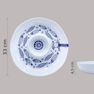 Conjunto Hotel Barzinho Petisqueira + 4 Pratos 22cm em Melamina Resistente - Ideal para Aperitivos e Refeições - imagem 5