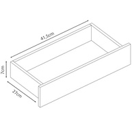 Gaveta Nicho Penteadeira 50cm em MDF Resistente 15mm Branco - Organize com Estilo e Durabilidade - imagem 5