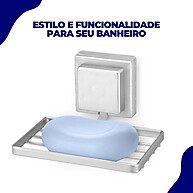 Saboneteira Parede: Sem Furos, Elegante e Resistente! - imagem 2