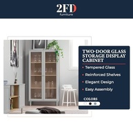 Cristaleira Estante para Livros Ditália 2 Portas com Vidro - Design Moderno e Resistente - imagem 5