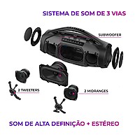Aiwa Boombox 200W: Som Potente e Resistente! - imagem 2