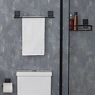 Suporte Porta Shampoo com Ventosa Preto Fosco – Prático e Resistente - imagem 2