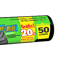 Saco Lixo 50L Preto com 24 Unidades – Sustentável e Resistente - imagem 2
