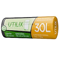 Saco para Lixo Preto 30L com 30 Unidades Utilix – Sustentável e Resistente - imagem 2