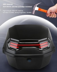 Baú Superior Universal para Moto - Extra Grande, Seguro e Resistente - imagem 4