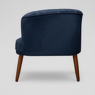 Poltrona Decorativa Azul Ergonômica para Sala de Espera | Estrutura Resistente em Madeira Maciça - imagem 5