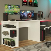 Mesa Gamer Madesa 9409 Branco - Design Moderno e Resistente para Seu Setup - imagem 1