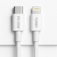Cabo USB-C 2 Metros Turbo Super Resistente Compatível com iPhone 14/14 Pro/Max 13/13 Pro/12/12 Pro/Max/11/11 Pro/XS/Max/XR/X/8/8 Plus Carregamento Rápido qualidade premium - imagem 1