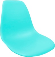 Assento para Cadeira Charles Eiffel Azul Turquesa - Polipropileno Resistente com Design Ergonômico - imagem 3