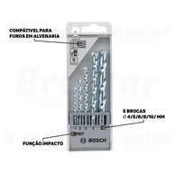 Brocas para Concreto Bosch: Kit 5 Peças Resistente - imagem 2