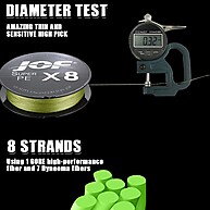 Linha de Pesca JOF 8 Vertentes 100LB: Super Resistente - imagem 1